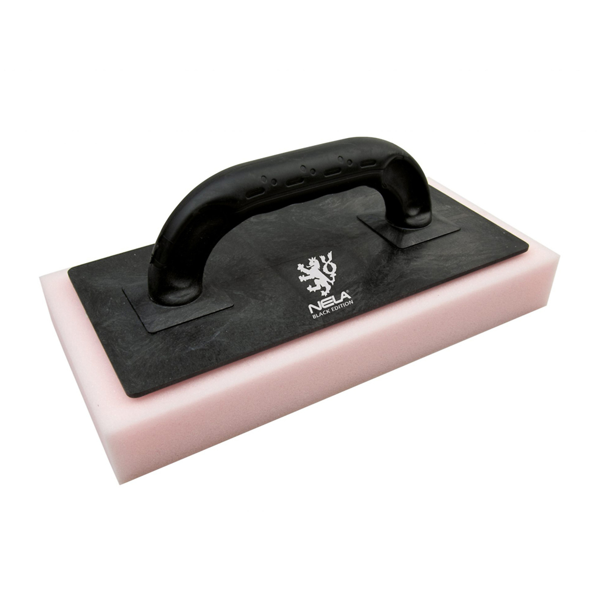 NELA Black Edition Sponge Float — 6in. x 11.75in. x 0.5in., Pink Soft, Rubber Padding, Model# NELBLKSFPS